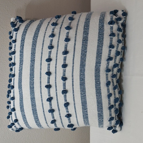 Blue and White Throw Pillow - Picture 1 of 5
